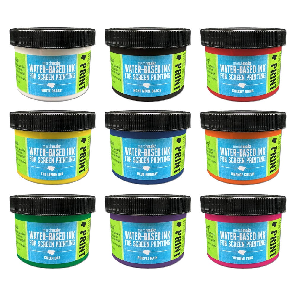 Merchmakr WaterBased Screen Printing Ink Merchmakr DIY Screen Printing Supplies